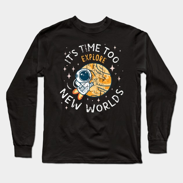 its time to explore new worlds baby Long Sleeve T-Shirt by wassim store